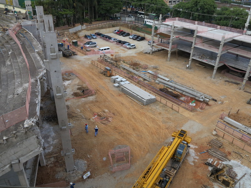 Clean - within the possible limits of a large construction site.