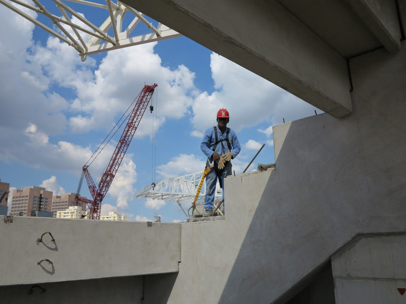 Good mannered - it's a "good afternoon" or a slight nod from EVERY worker we meet.