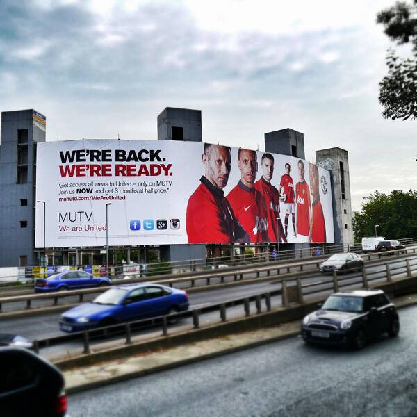 MUTV billboard